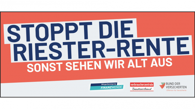 Stoppt die Riester-Rente