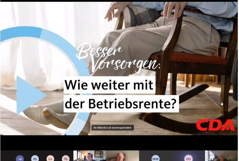 Wie weiter mit der Betriebsrente?