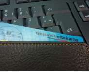 Krankenkassenkarte mit Tastatur