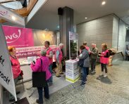 Infostand des DVG-e.V. auf dem 14. Deutschen Seniorentag in Mannheim